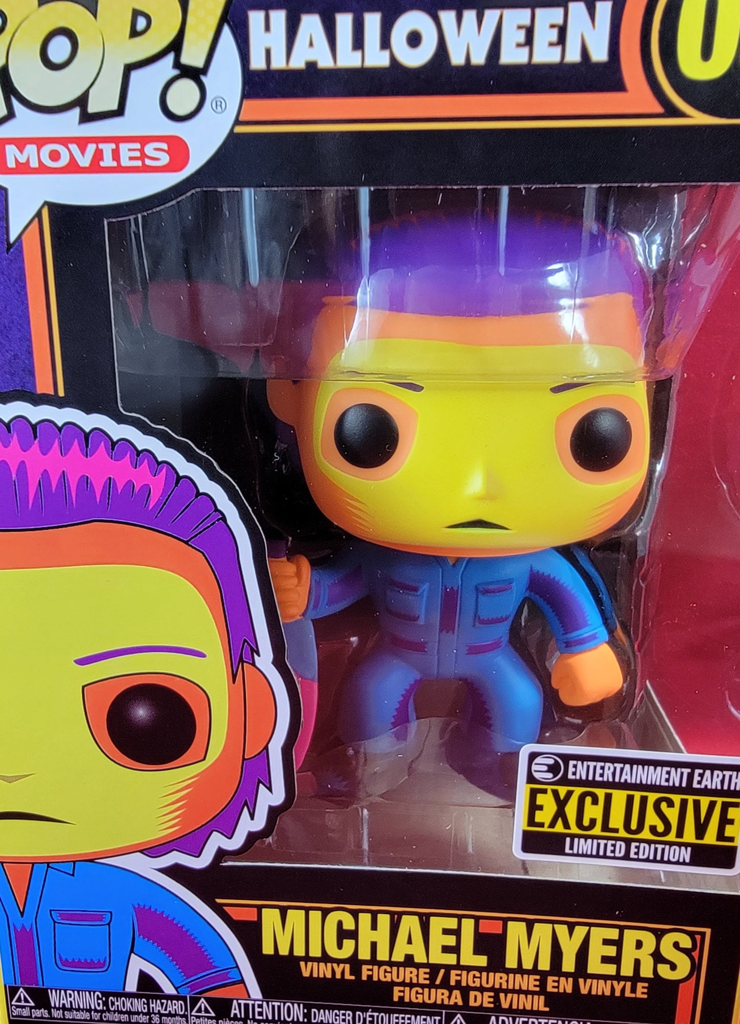 Michael myers blacklight entertainment earth exclusive funko # 03 (nib)