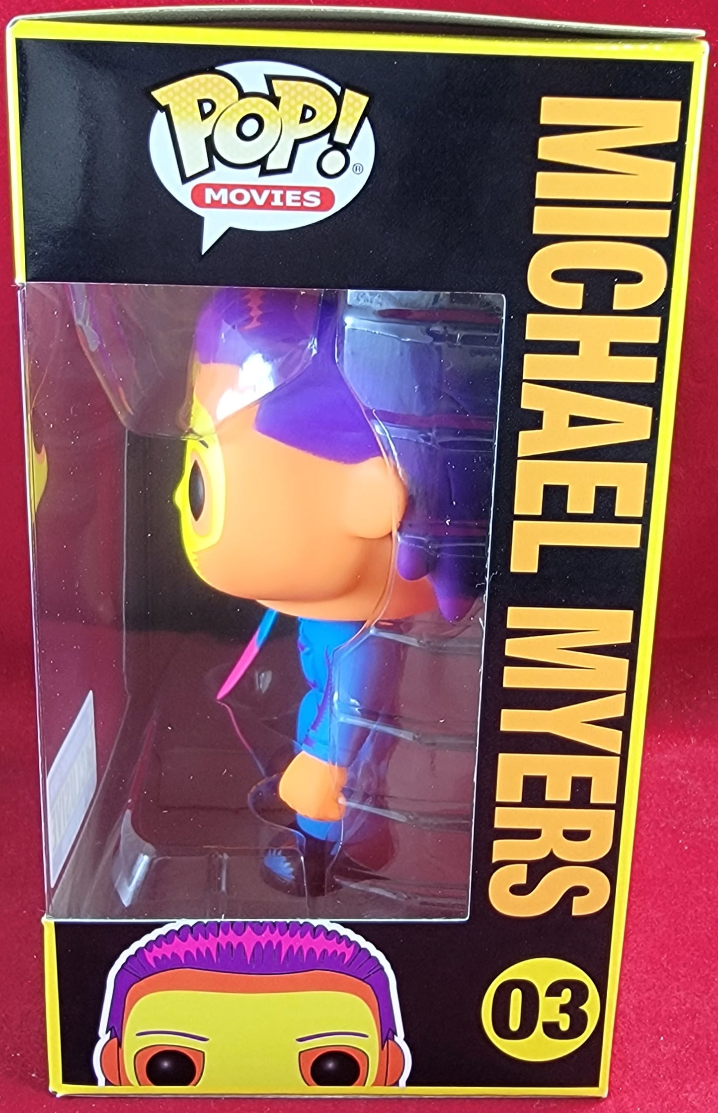 Michael myers blacklight entertainment earth exclusive funko # 03 (nib)