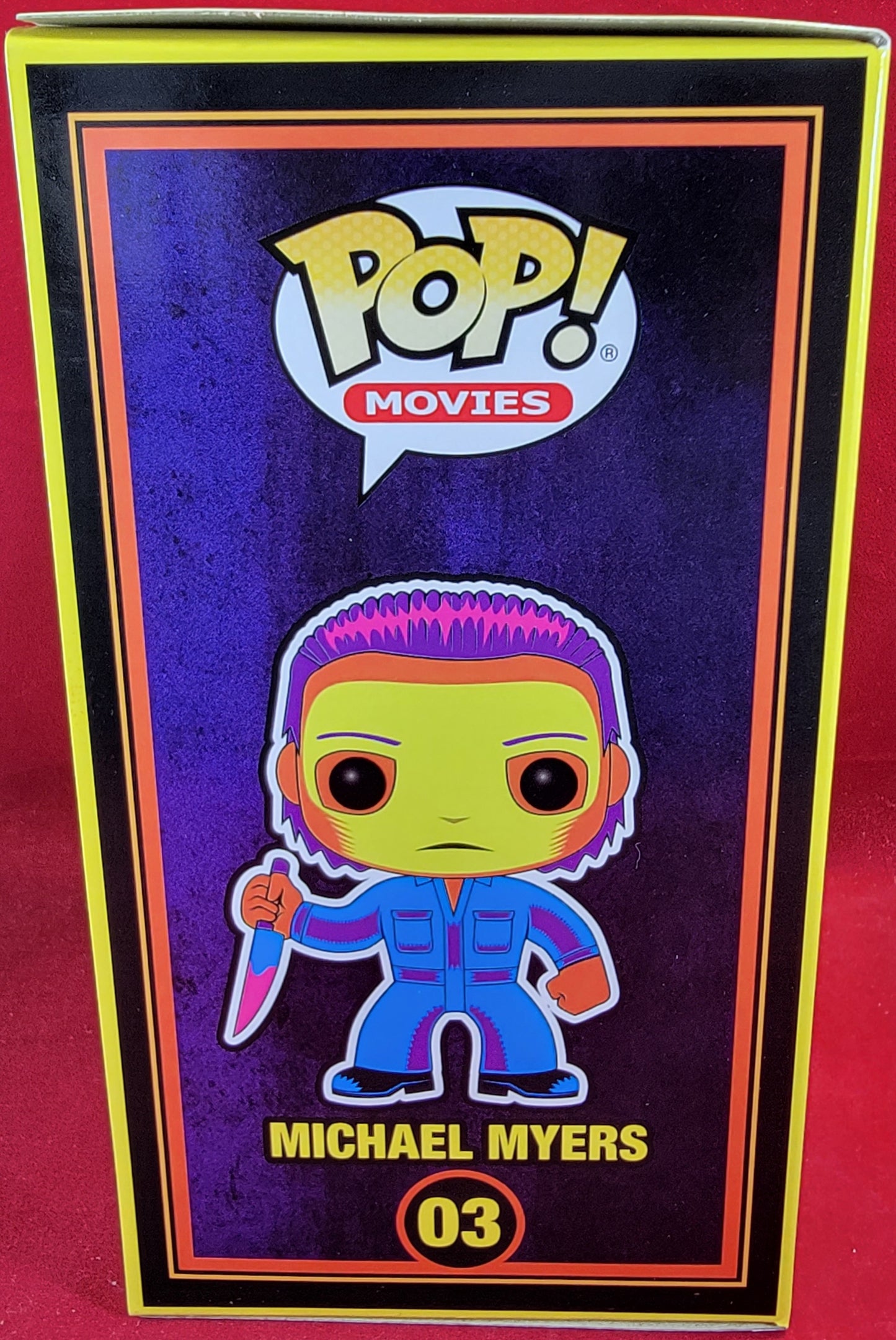 Michael myers blacklight entertainment earth exclusive funko # 03 (nib)
