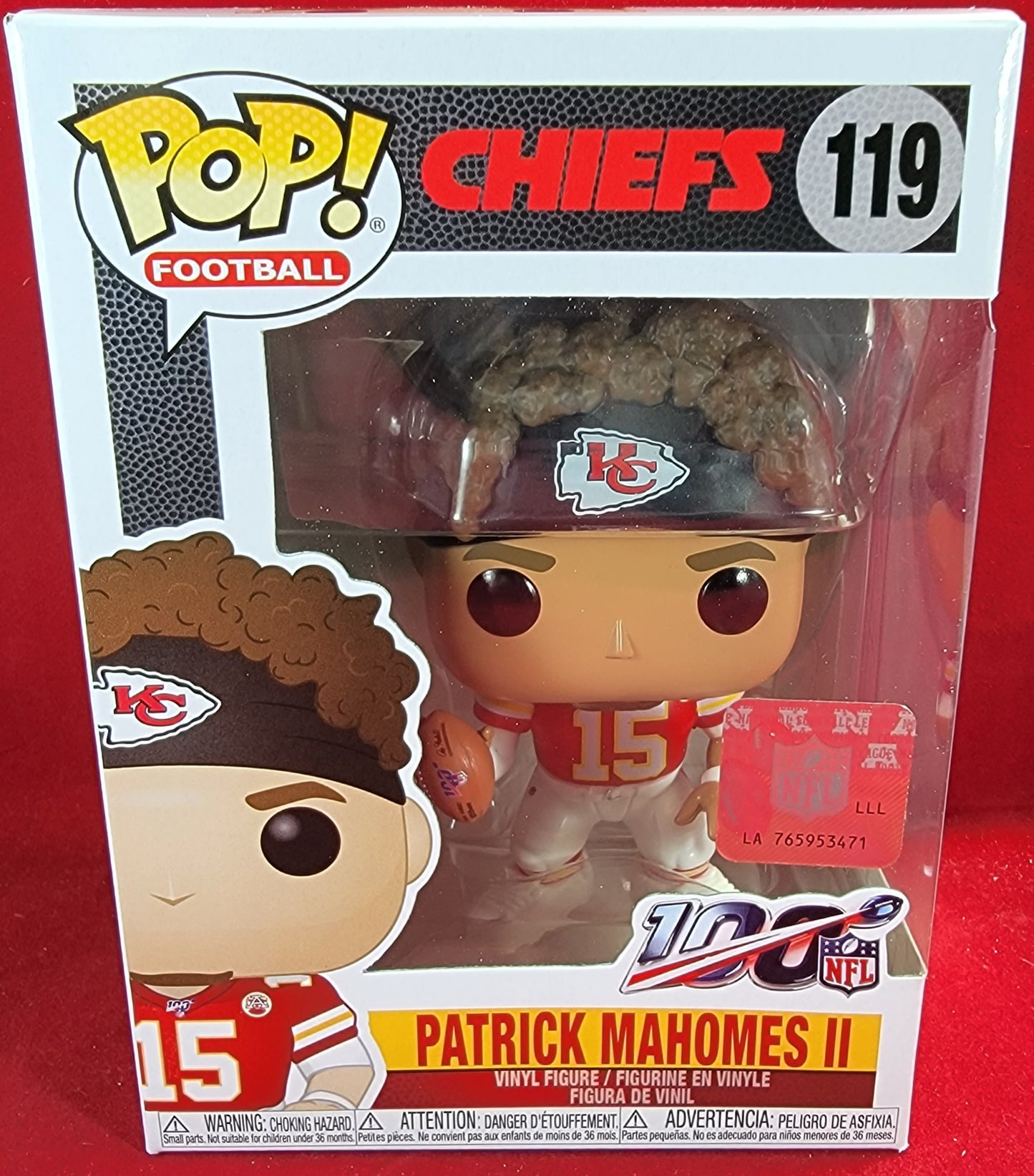 Patrick Mahomes II funko # 119 (nib)