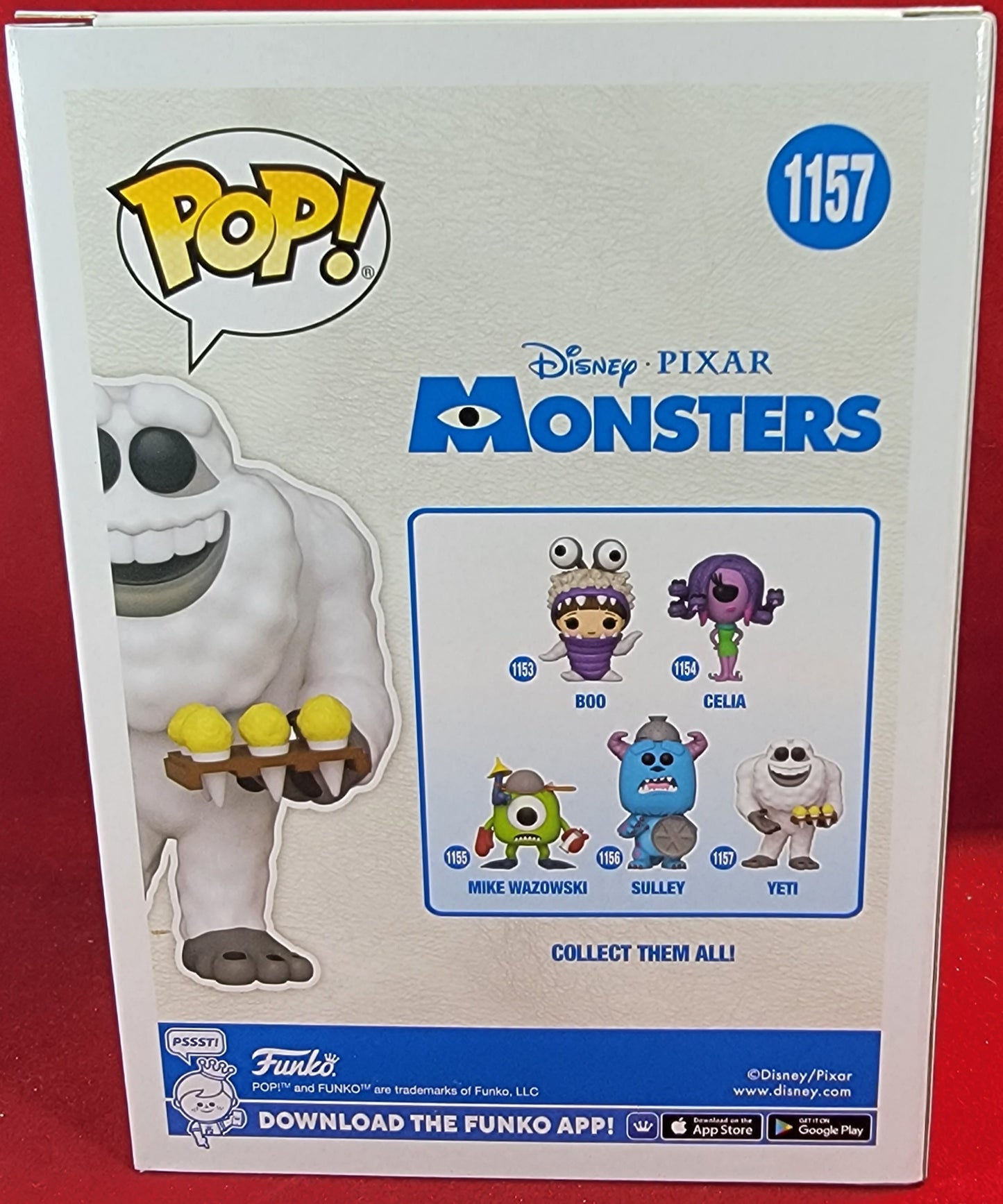 Yeti hot topic exclusive funko # 1157 (nib)