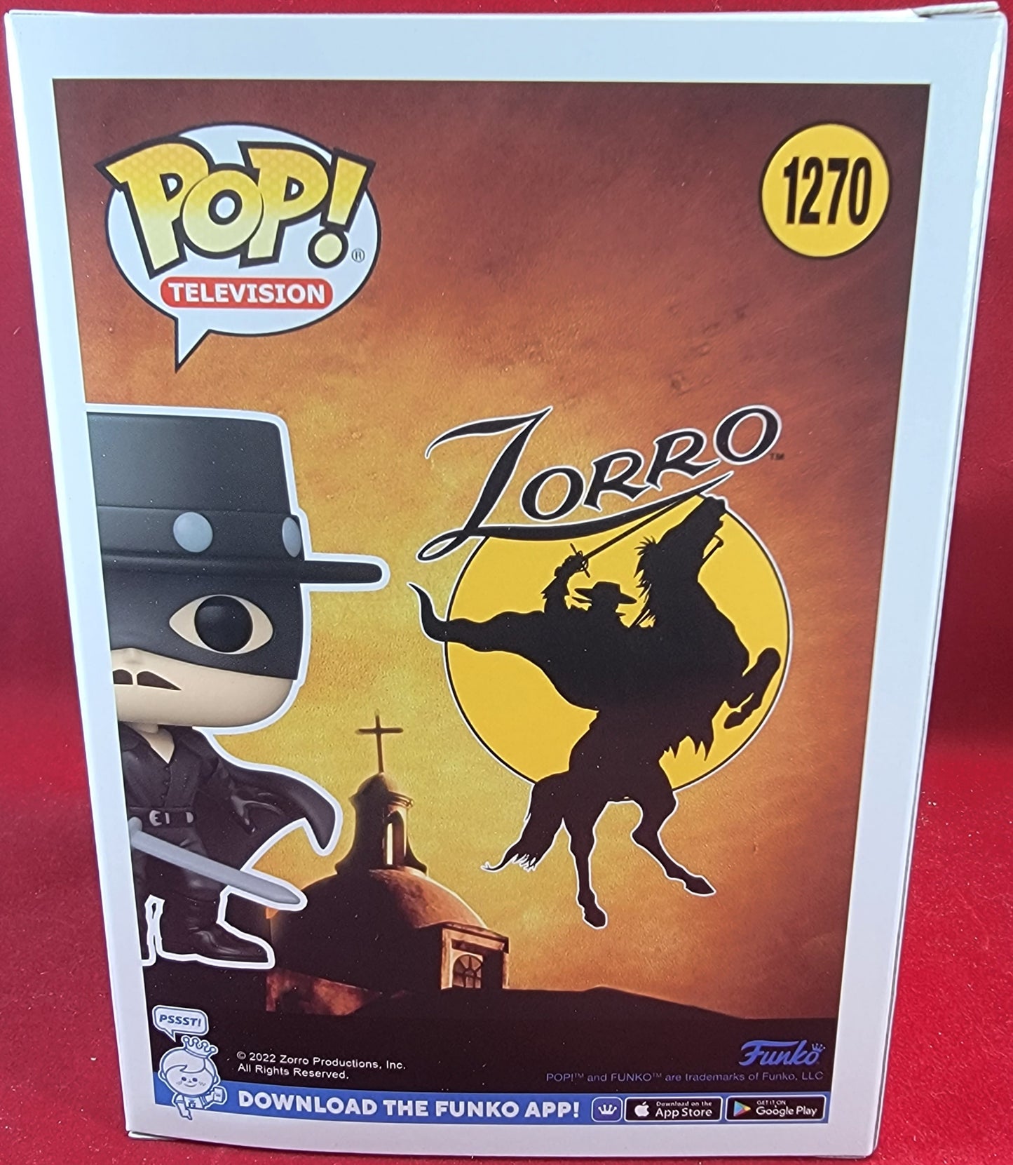 Zorro funko # 1270 (nib)