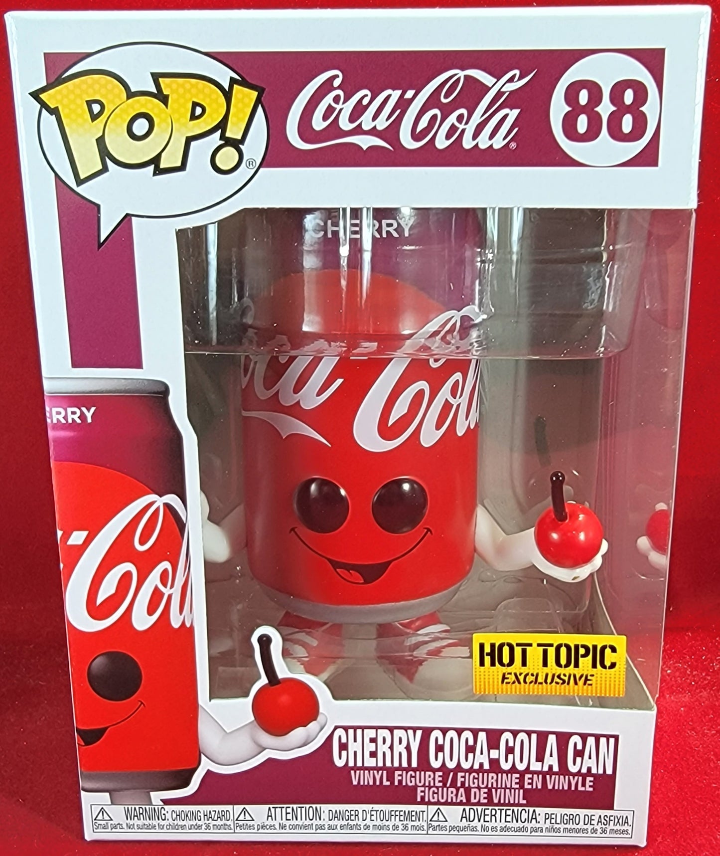 Cherry coca-cola can hot topic exclusive funko # 88 (nib)