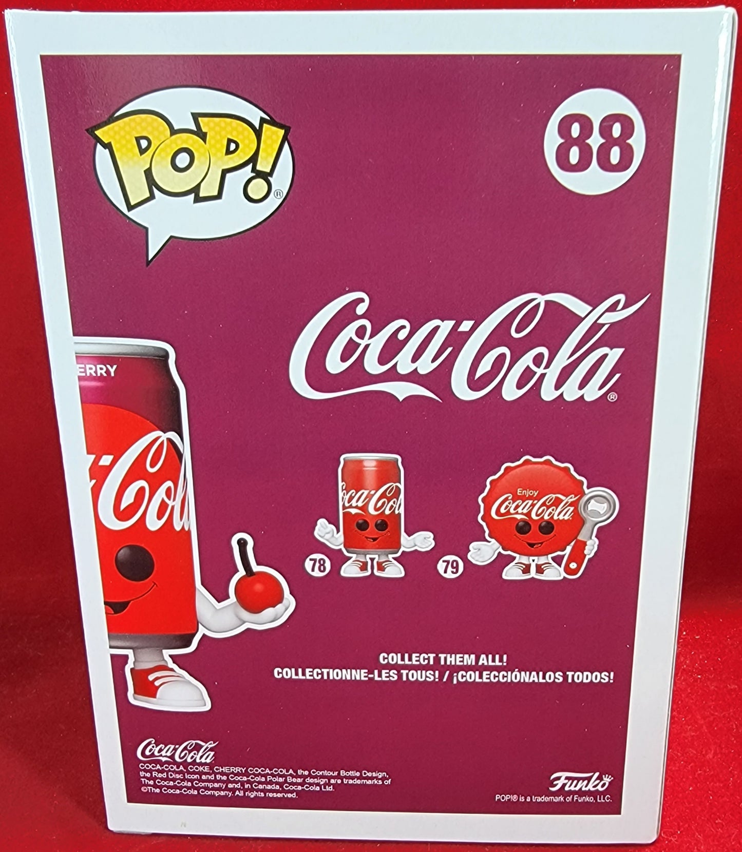 Cherry coca-cola can hot topic exclusive funko # 88 (nib)
