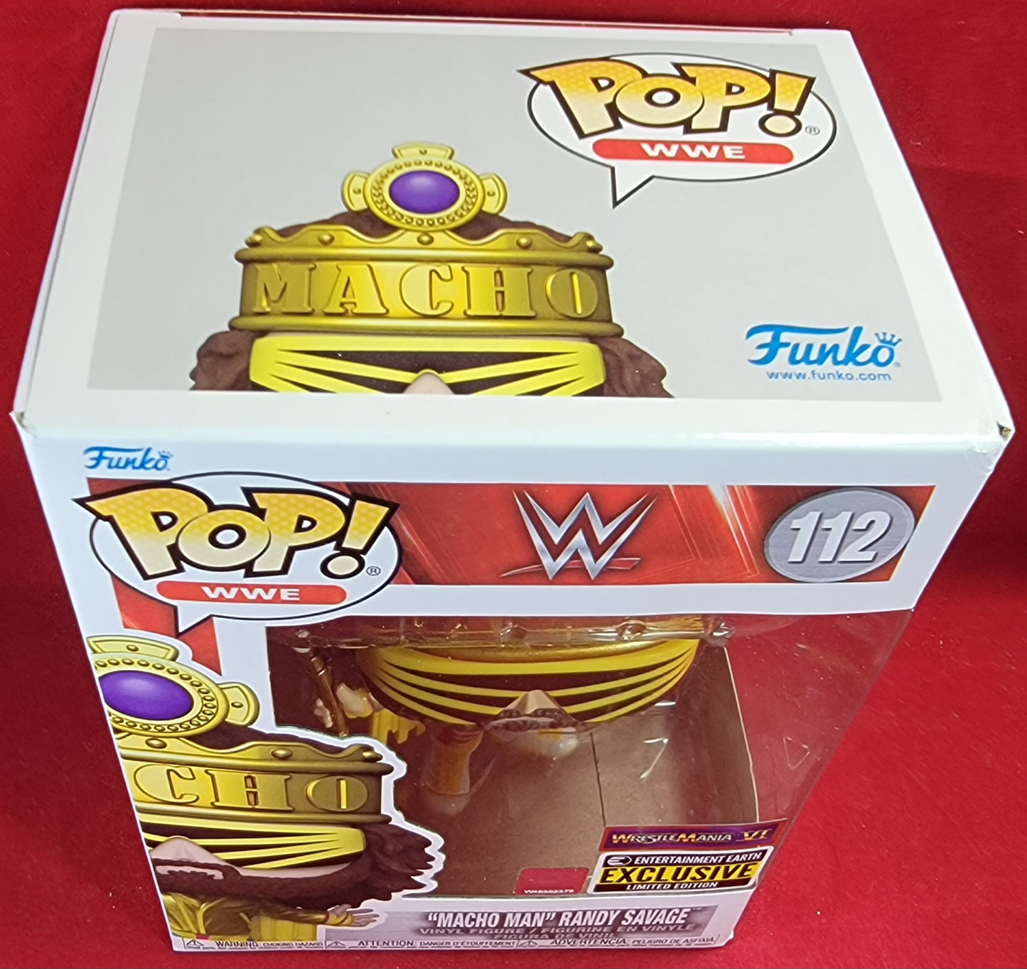 "Macho man" randy savage entertainment earth exclusive funko # 112 (nib)