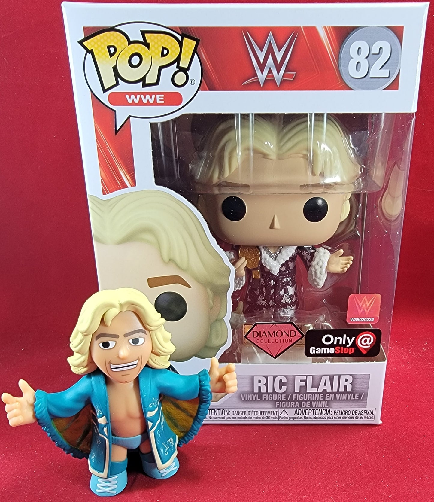 Brand new gamestop ric flair and blind mini