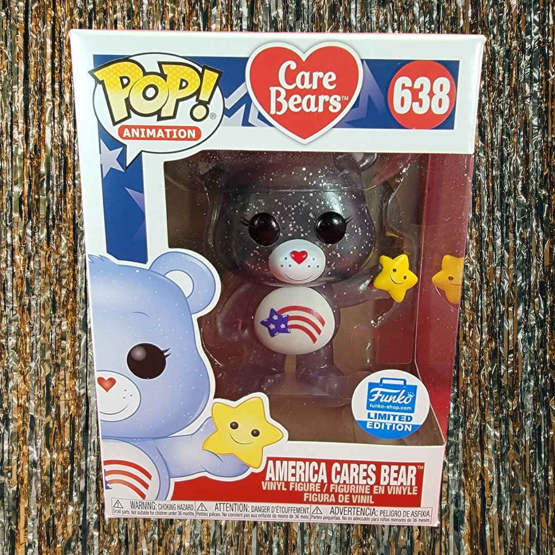 America cares bear funko exclusive # 638 (nib)