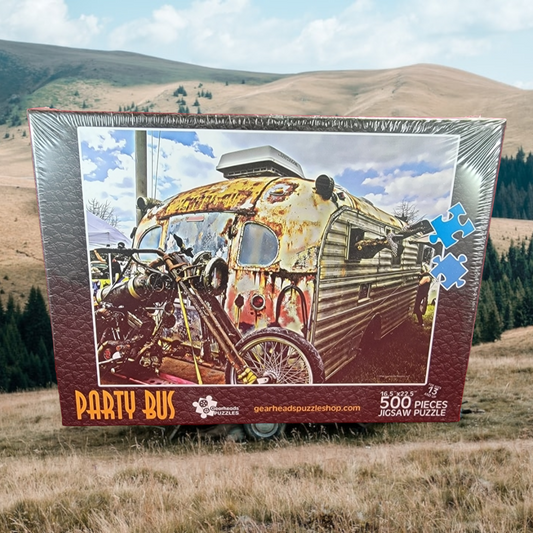 Party bus 500 piece jigsaw puzzle (nib)