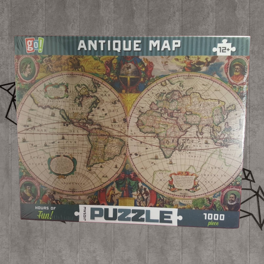 Antique map 1000 piece jigsaw puzzle (nib)