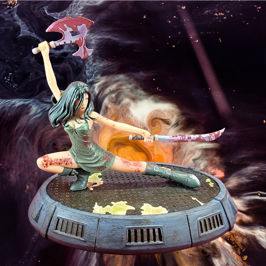 Brand new river Tam statue (nib)
big Damm heroes river tam hand-painted resin Maquette by Mohammad f Hague 0695 / 1500. statue base 7×4 inches with statue overall height almost 6 inches.