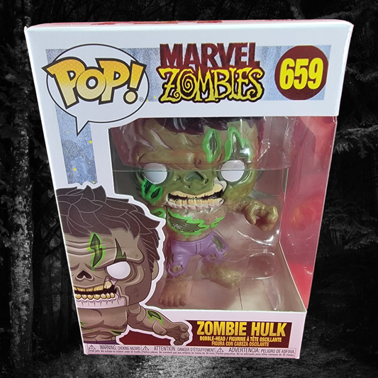 Zombie Hulk funko # 659 (nib)
brand new marvel zombies hulk funko pop. pop has Hulk in zombie form. pop has a few very lite scratches and will be shipped in a compatible pop protector.