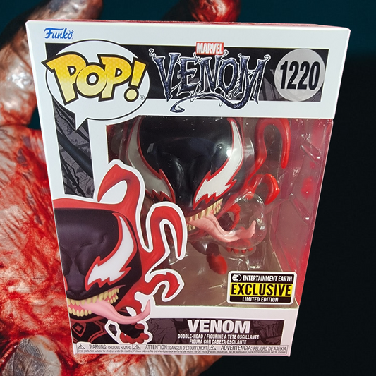 Venom entertainment earth exclusive funko # 1220 (nib)