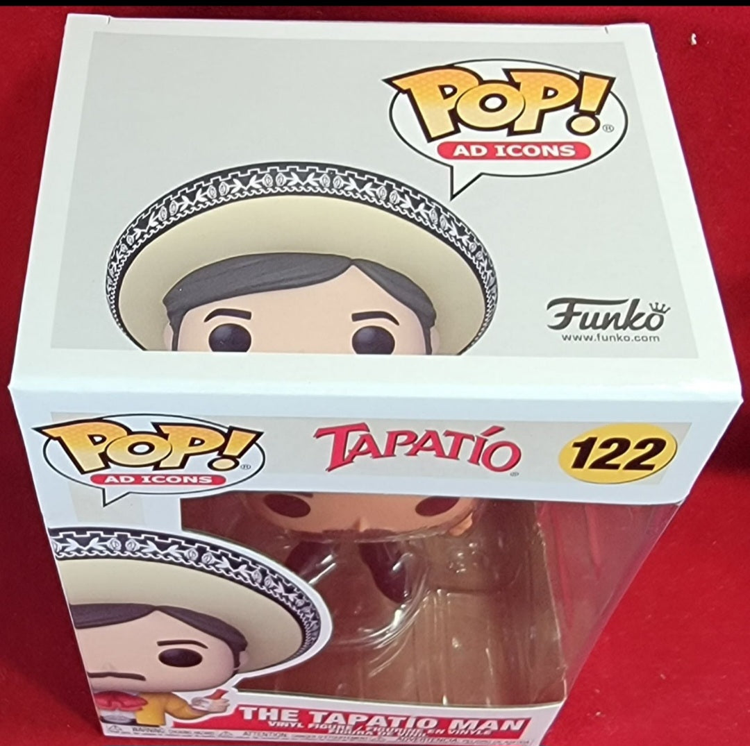 The Tapatio man # 122 funko (nib)
Brand tapatio salsa picante hot sauce pop icon. Pop looks awesome with near perfect condition.
(Includes compatible Box Protector)