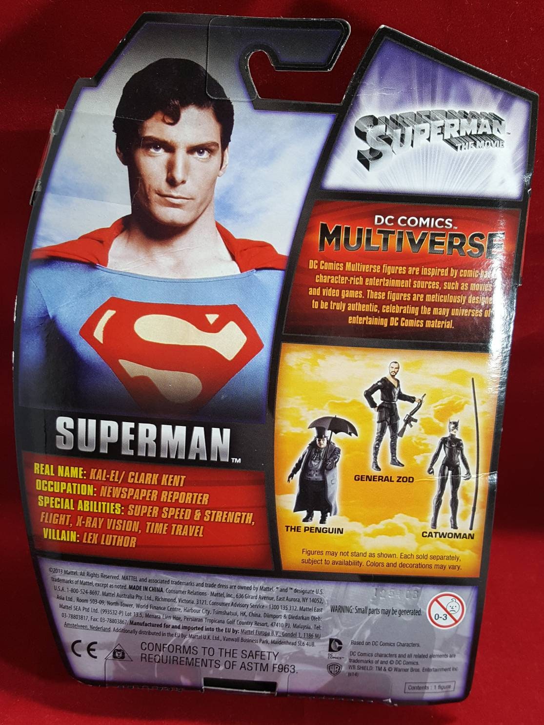 DC Multiverse 1978 Superman version  about 4 inches tall