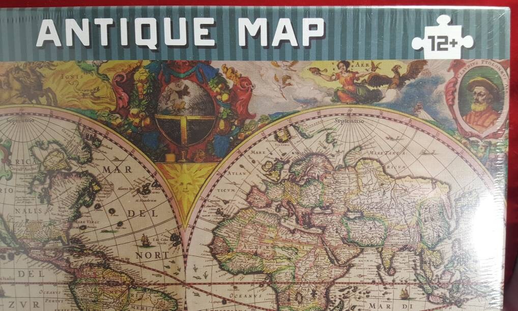 Antique map 1000 piece jigsaw puzzle (nib)