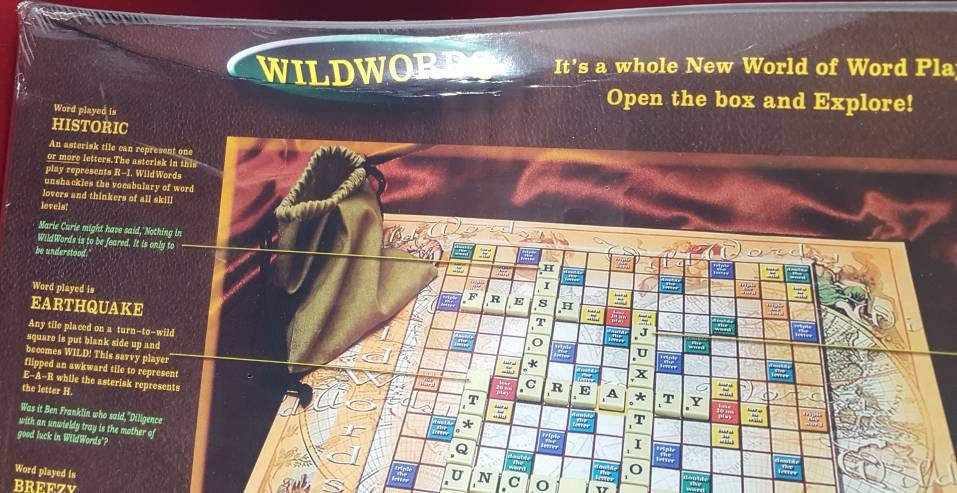 Wild Words: The Crossword Game with a Wild Card!! NIB