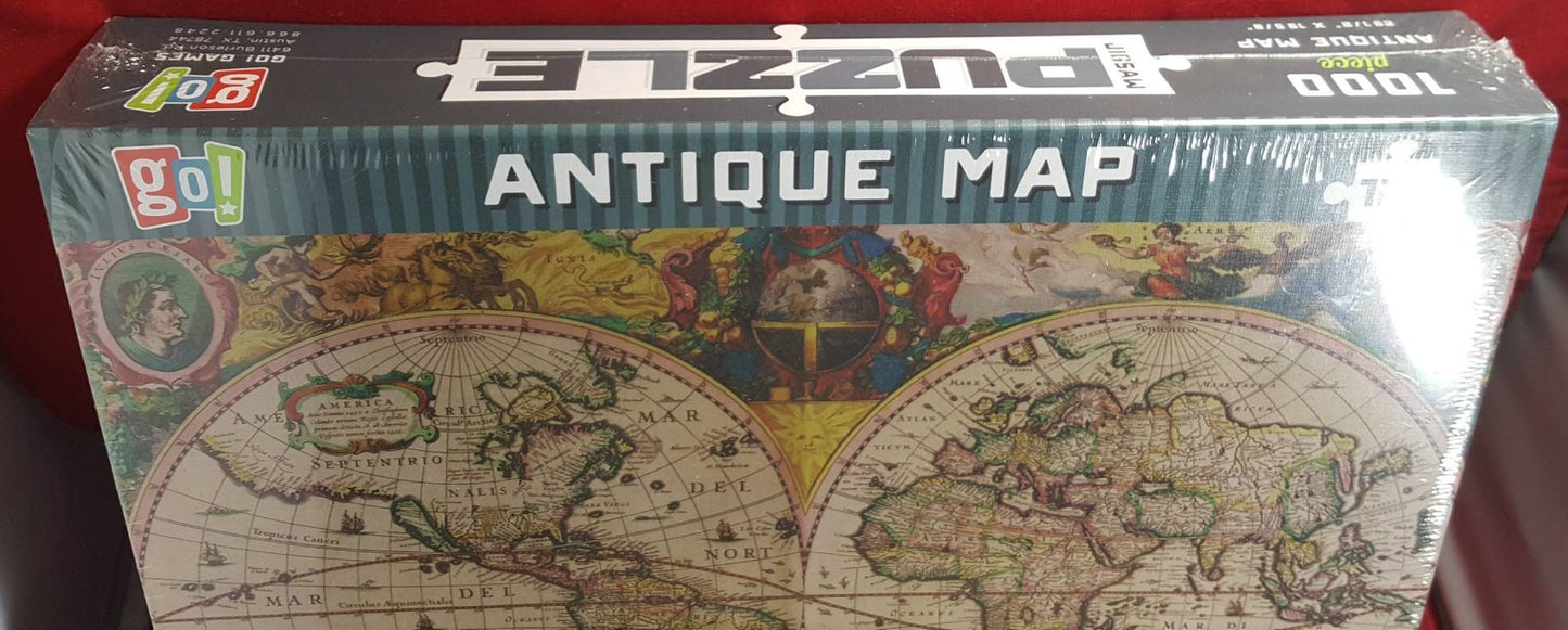Antique map 1000 piece jigsaw puzzle (nib)