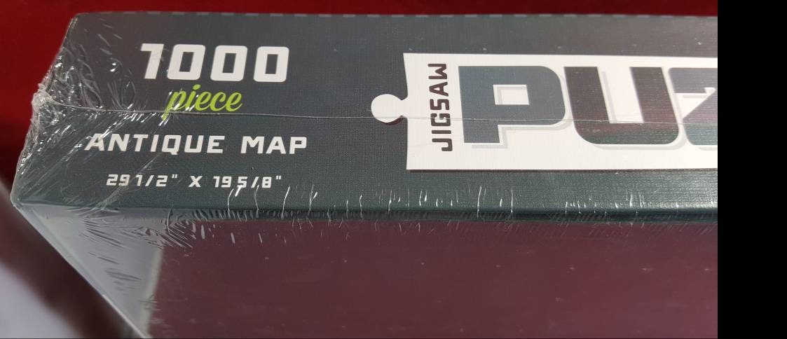 Antique map 1000 piece jigsaw puzzle (nib)
