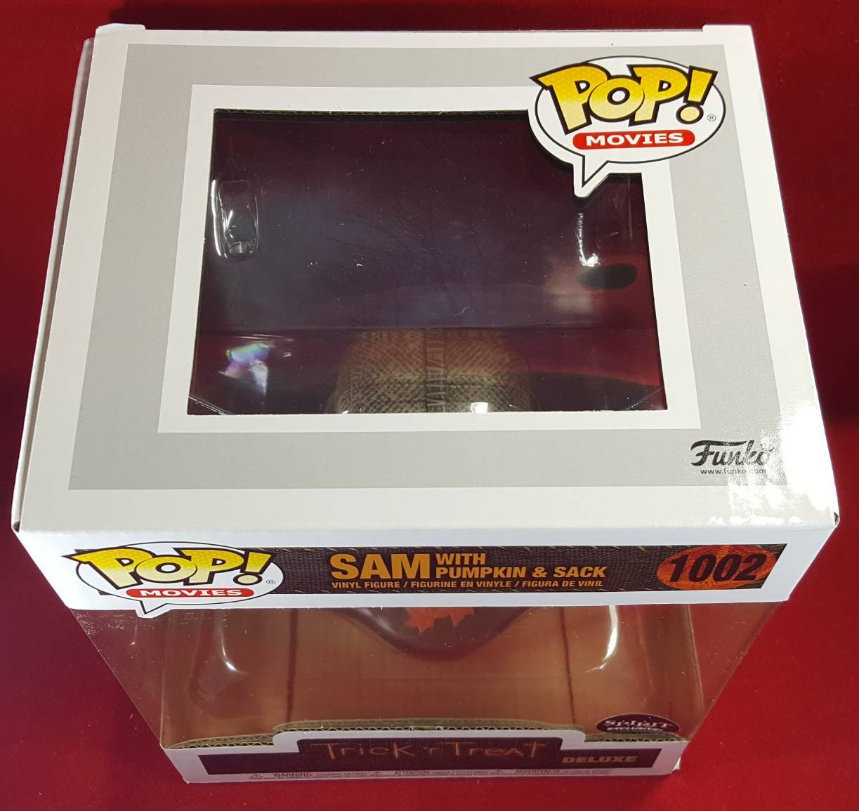 Trick 'r Treat Sam with pumpkin & Sack 6 inch funko deluxe spirit exclusive (nib)