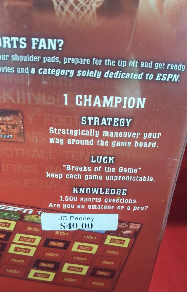 ESPN all sports trivia challenge game (nib) sealed