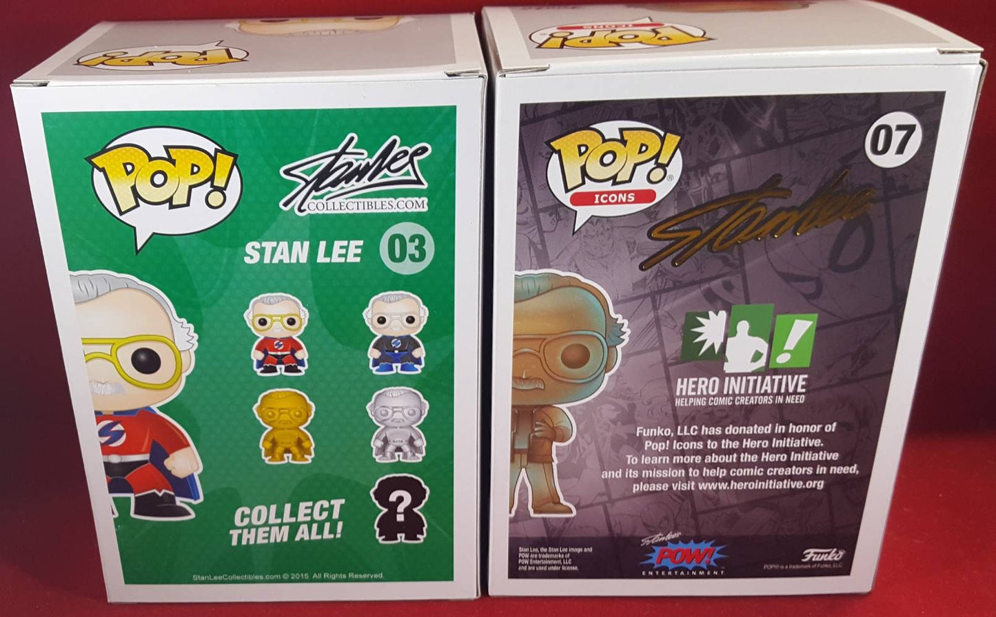 Stan lee funko set 03 and 07 (nib)