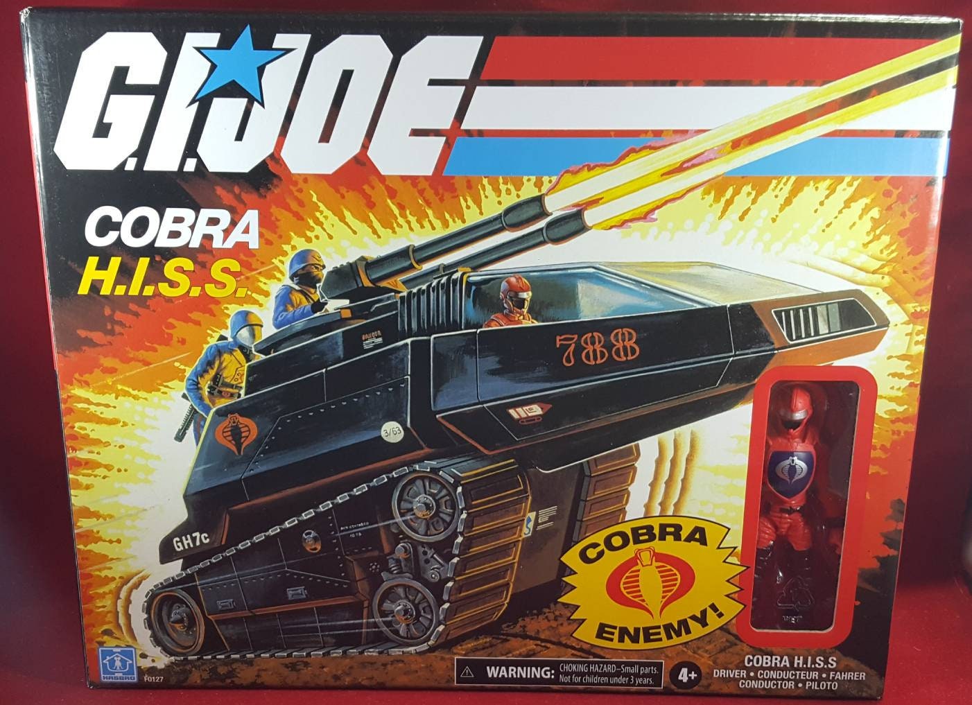 G.i. joe cobra h.i.s.s. reproduction with figure (nib)