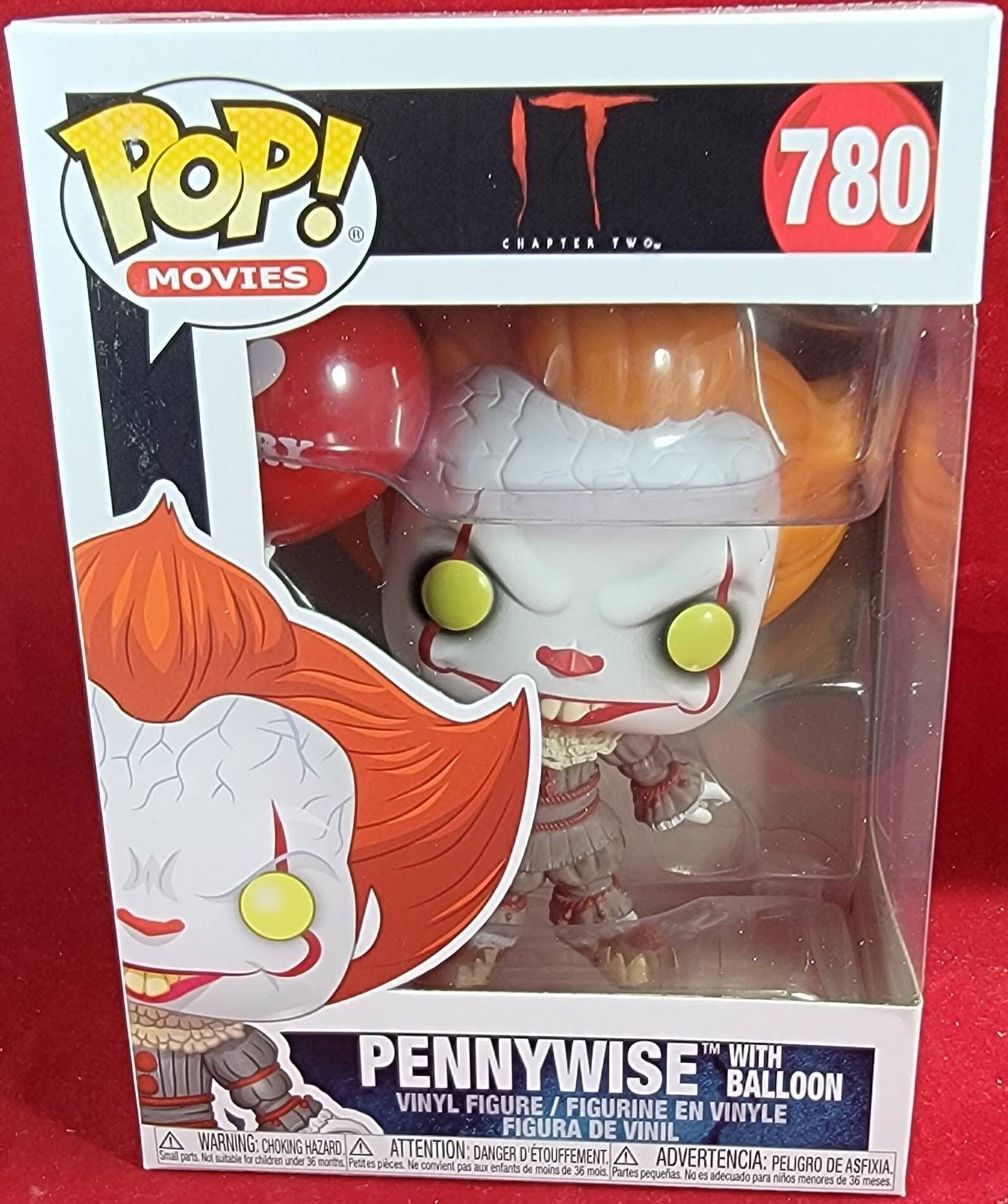 Pennywise with red balloon # 780 funko (nib) with pop protector