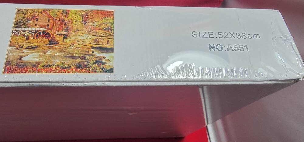 Old mill with waterwheel wangshun 500 piece jigsaw puzzle (nib)