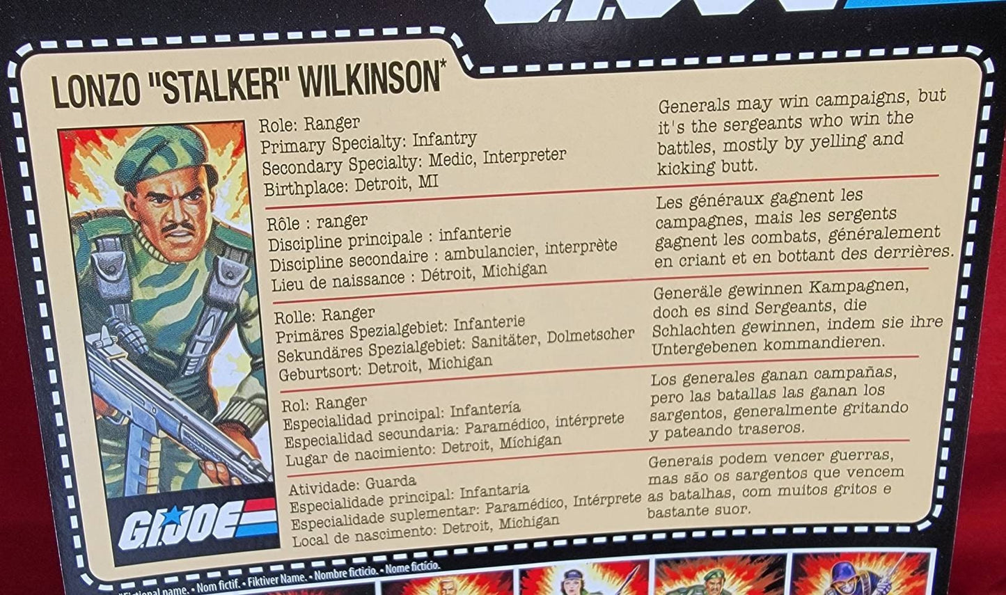 Lonzo stalker Wilkinson 4 inch g.i. joe 2020 (nib)