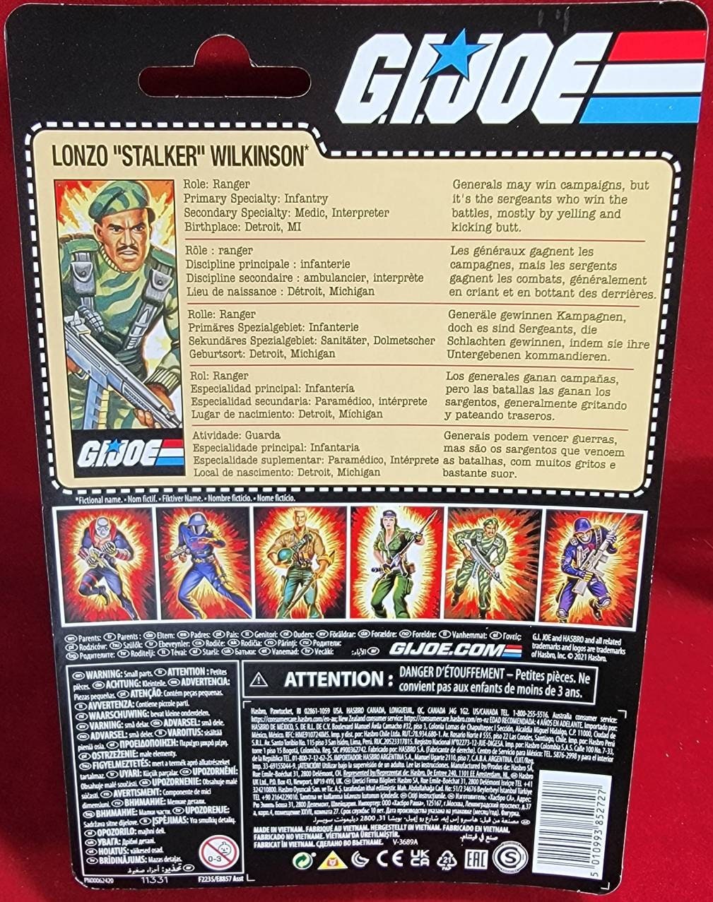 Lonzo stalker Wilkinson 4 inch g.i. joe 2020 (nib)