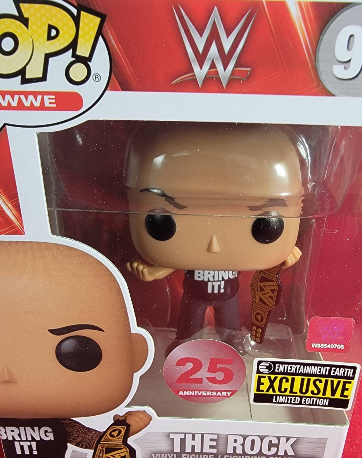 The rock entertainment earth exclusive # 91 funko (nib)