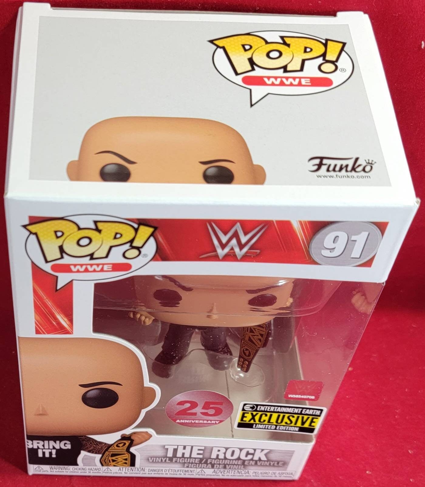 The rock entertainment earth exclusive # 91 funko (nib)