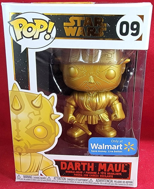 Star Wars Darth maul and yoda Wal-Mart exclusive Funko # 09 (nib)