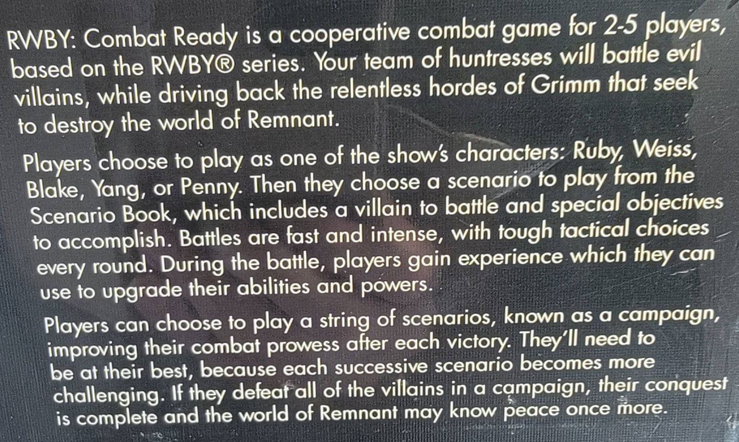 Rwby combat ready boardgame (nib)
