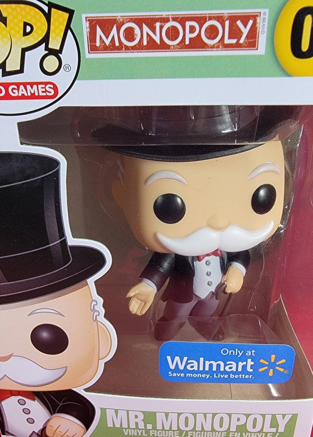 Mr. monopoly Wal-Mart exclusive funko # 01 (nib)