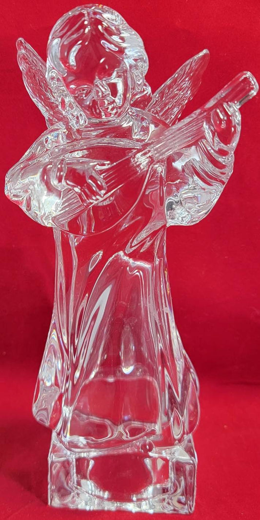 Lead crystal angel with mandolin celebrations by Mikasa