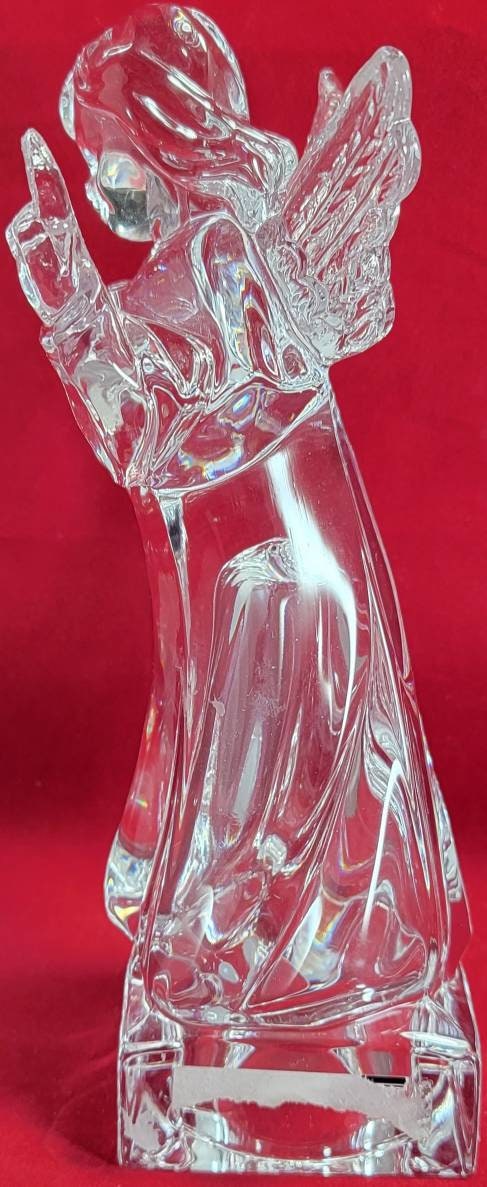 Lead crystal angel with mandolin celebrations by Mikasa