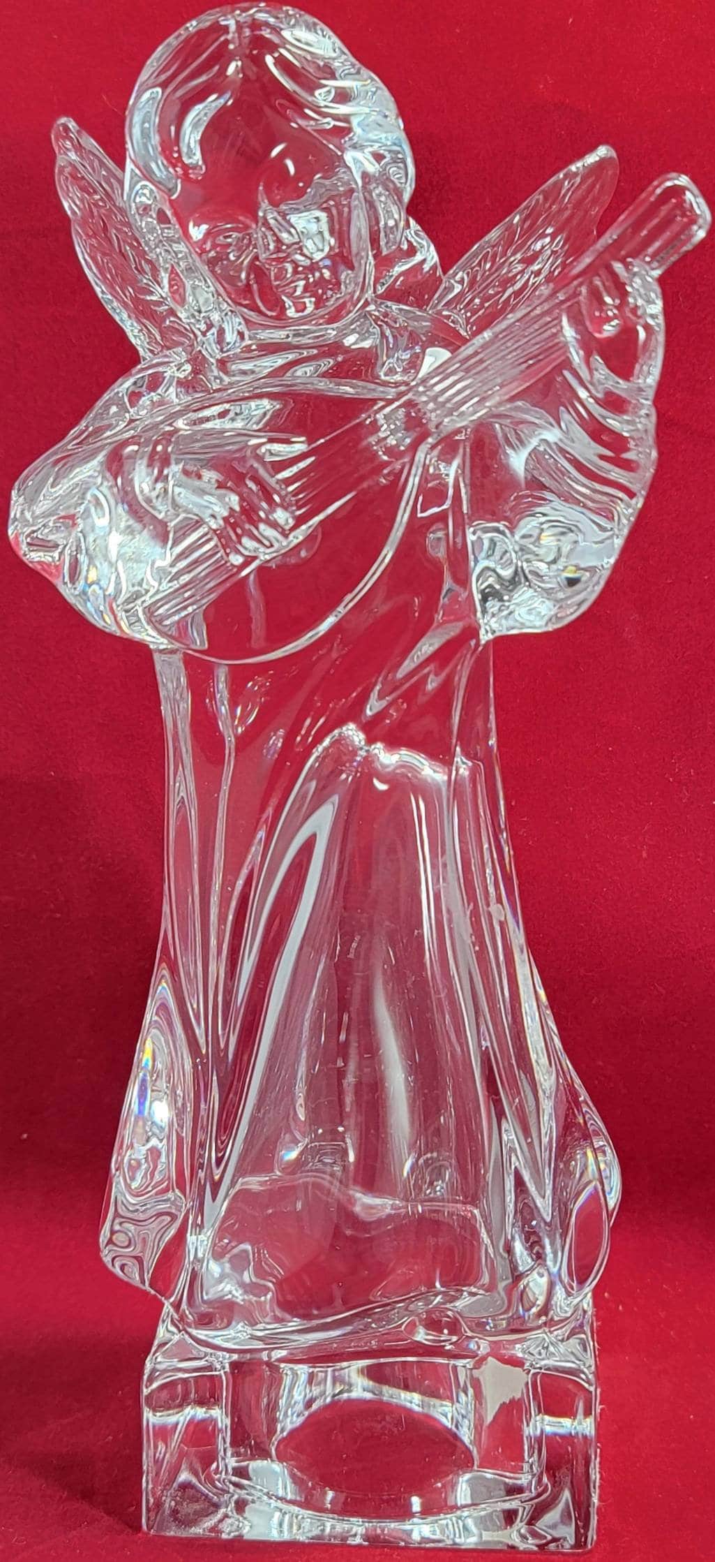 Lead crystal angel with mandolin celebrations by Mikasa