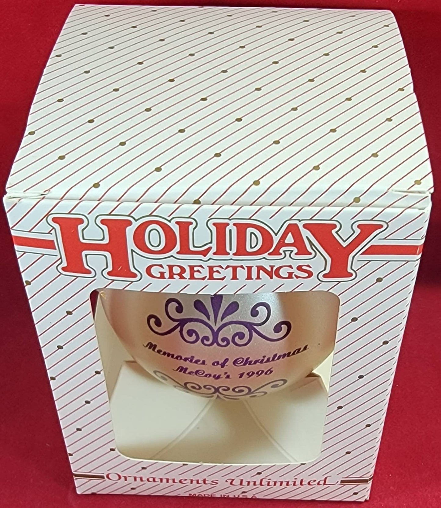 Memories of McCoy's Christmas 1996 (nib)
