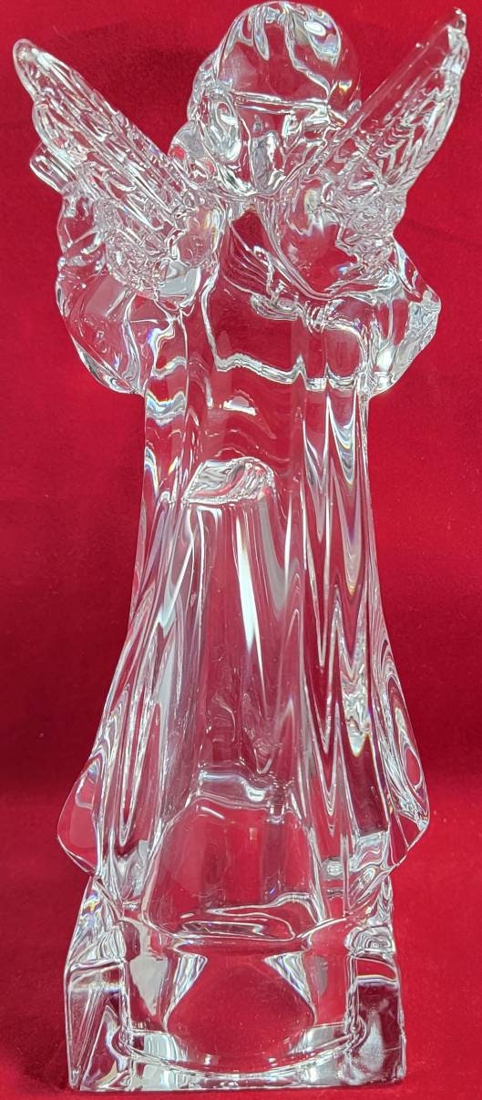 Lead crystal angel with mandolin celebrations by Mikasa