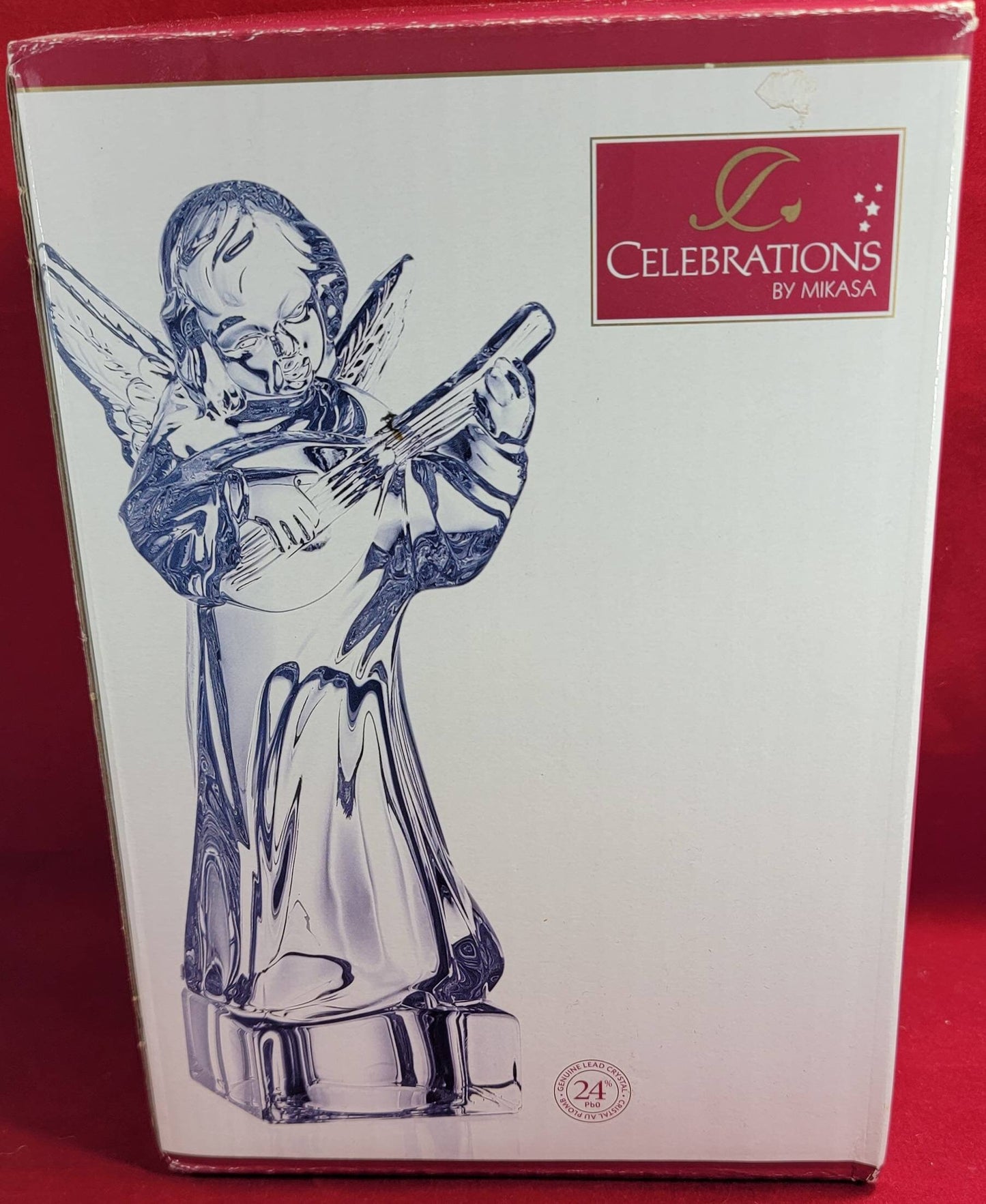 Lead crystal angel with mandolin celebrations by Mikasa